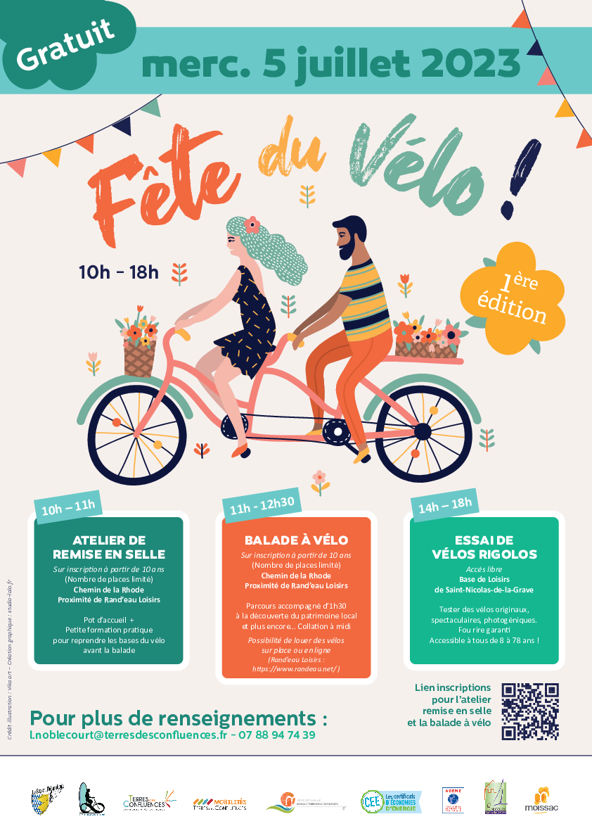 Fête du vélo Commune de Saint Aignan en Occitanie